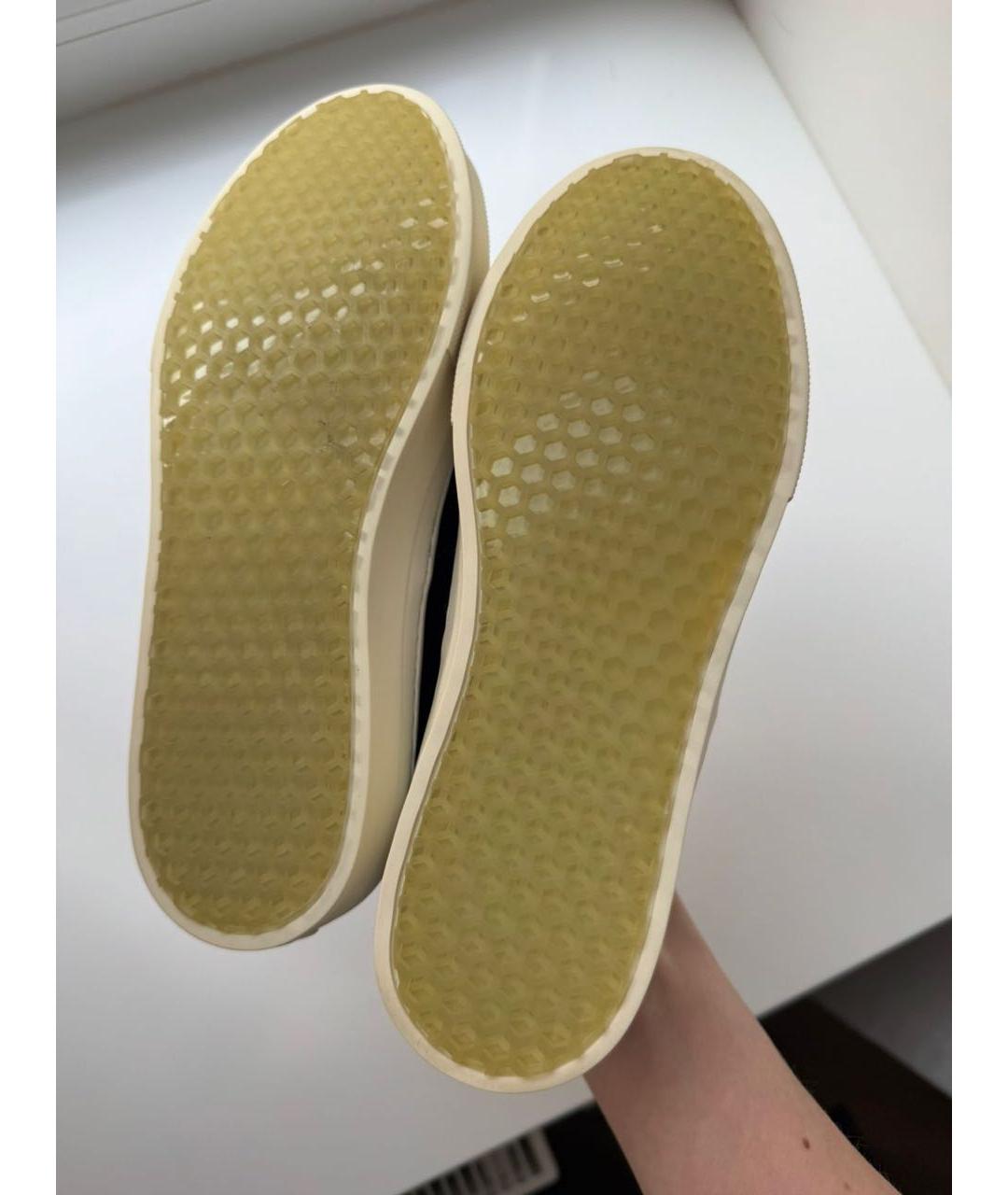 CELINE Синие кожаные слипоны, фото 4