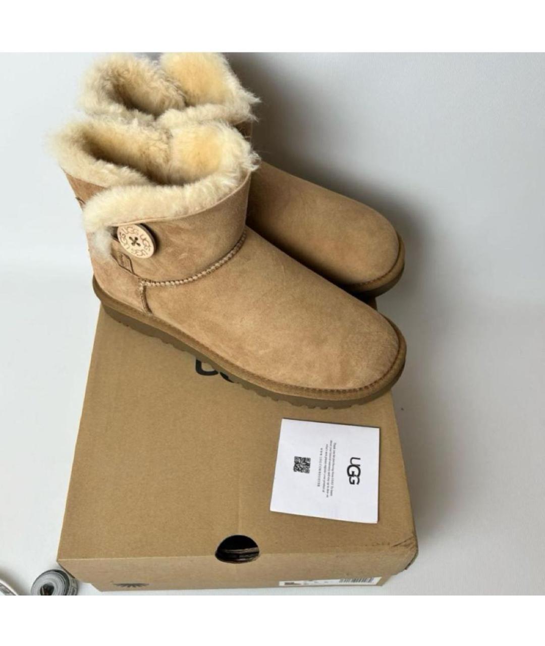 UGG AUSTRALIA Коричневые сапоги, фото 4