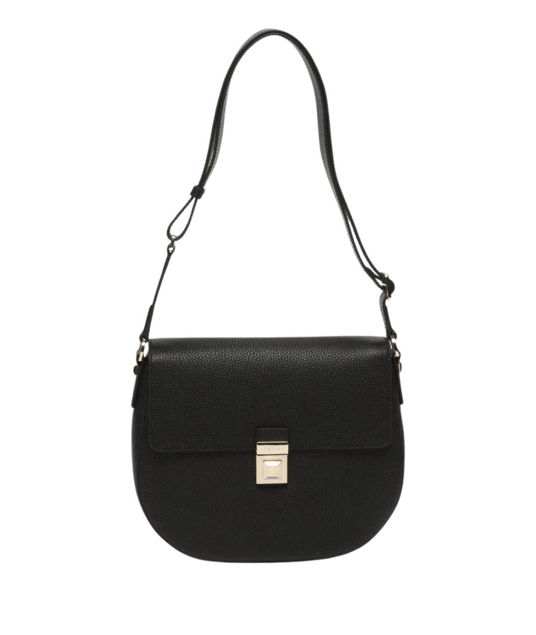 FURLA Черная кожаная сумка через плечо, фото 1