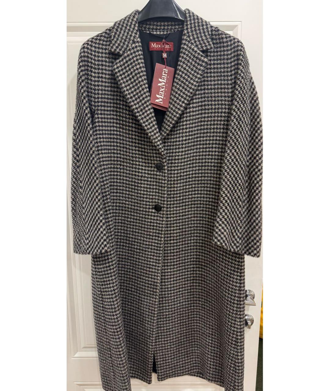 MAX MARA STUDIO Серое шерстяное пальто, фото 7