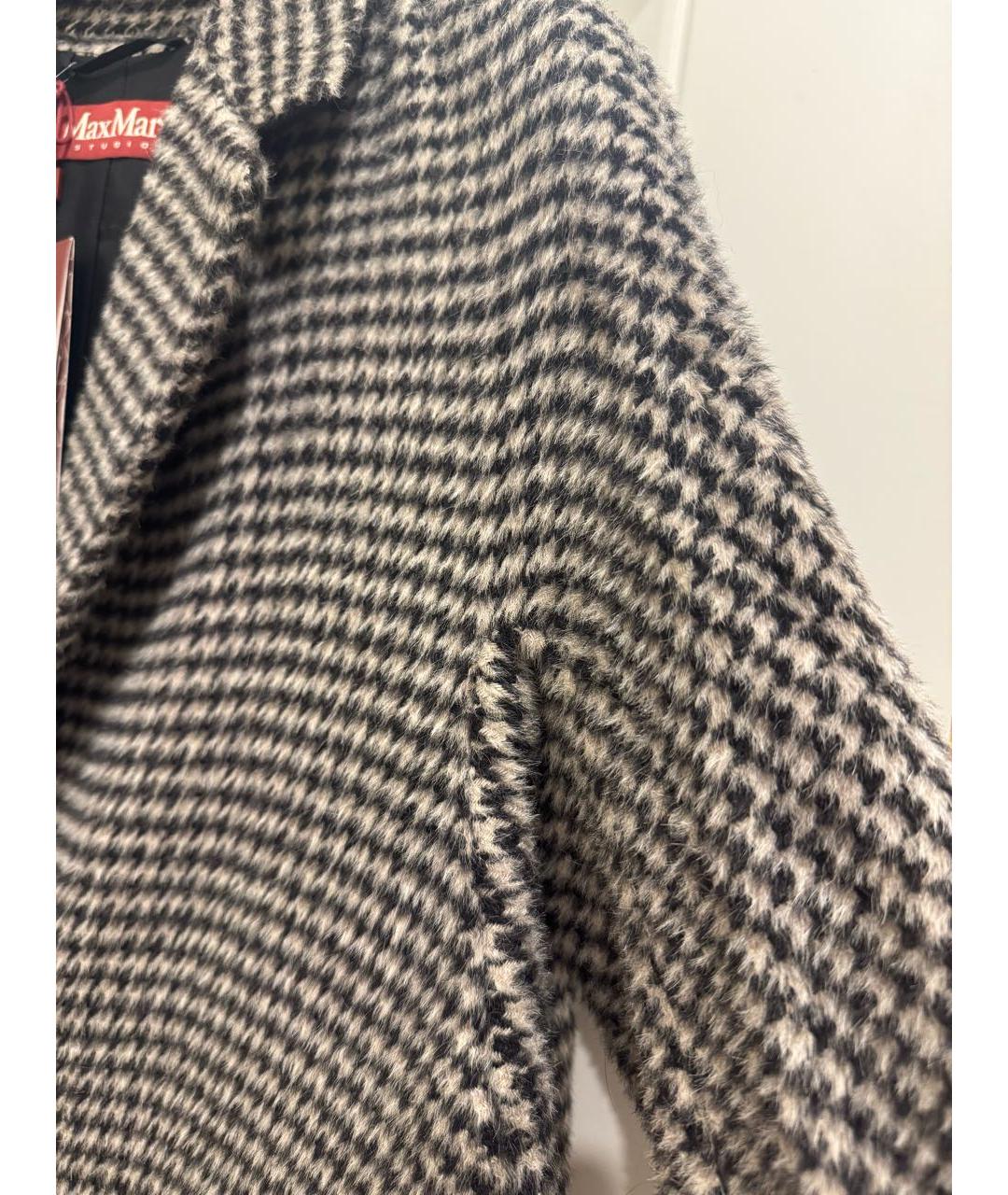 MAX MARA STUDIO Серое шерстяное пальто, фото 4