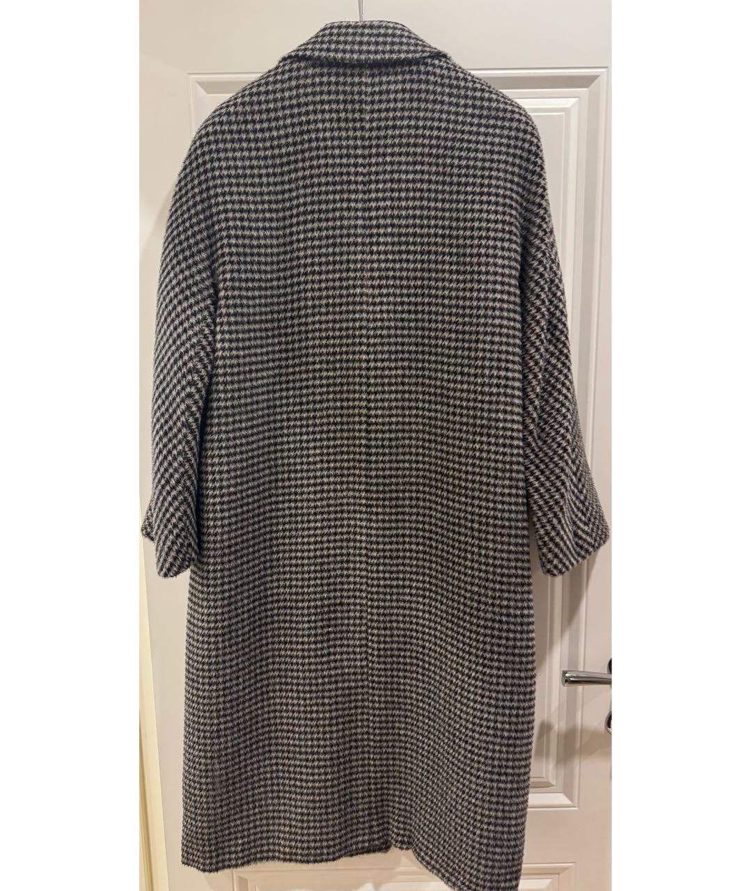 MAX MARA STUDIO Серое шерстяное пальто, фото 2