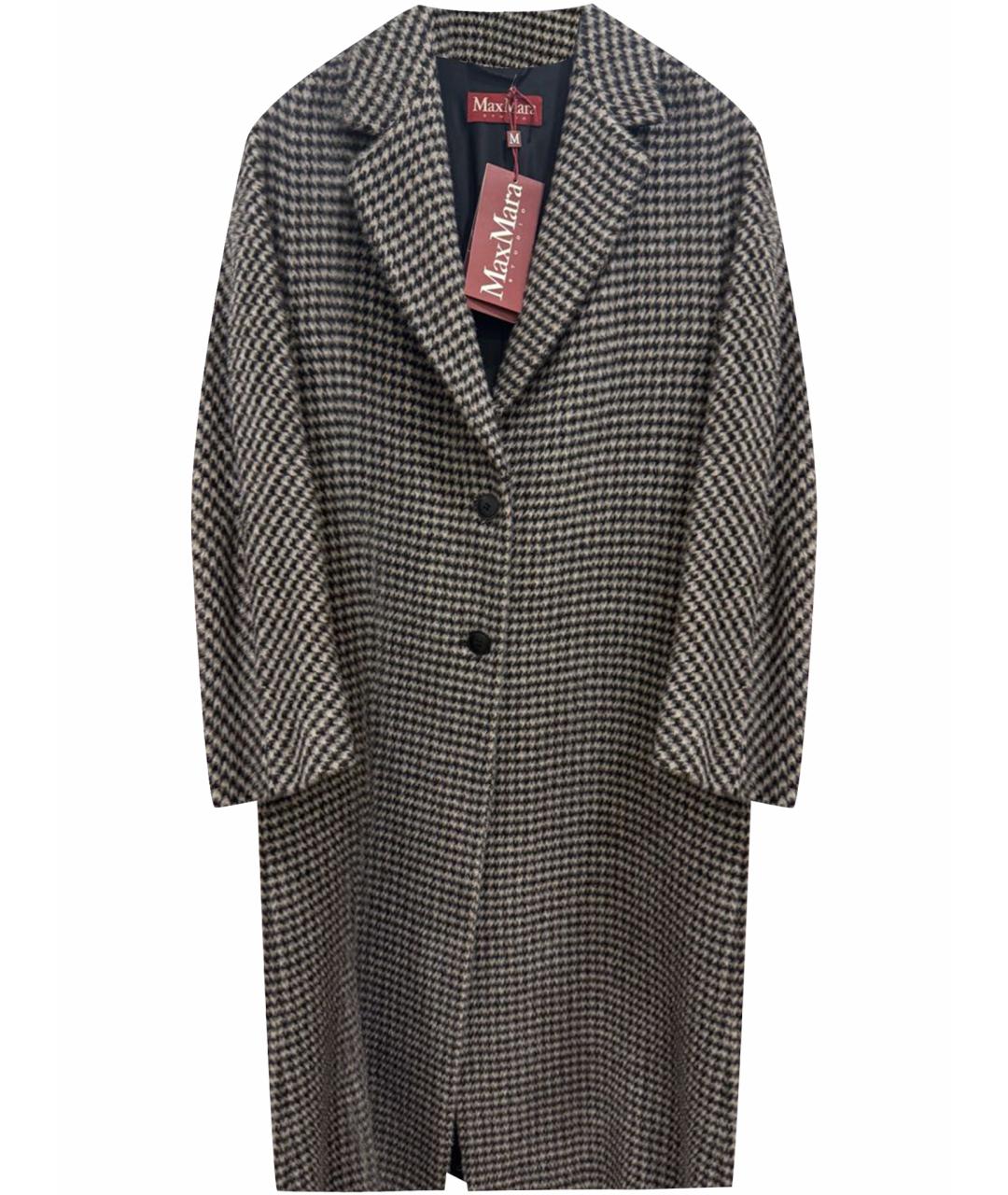 MAX MARA STUDIO Серое шерстяное пальто, фото 1