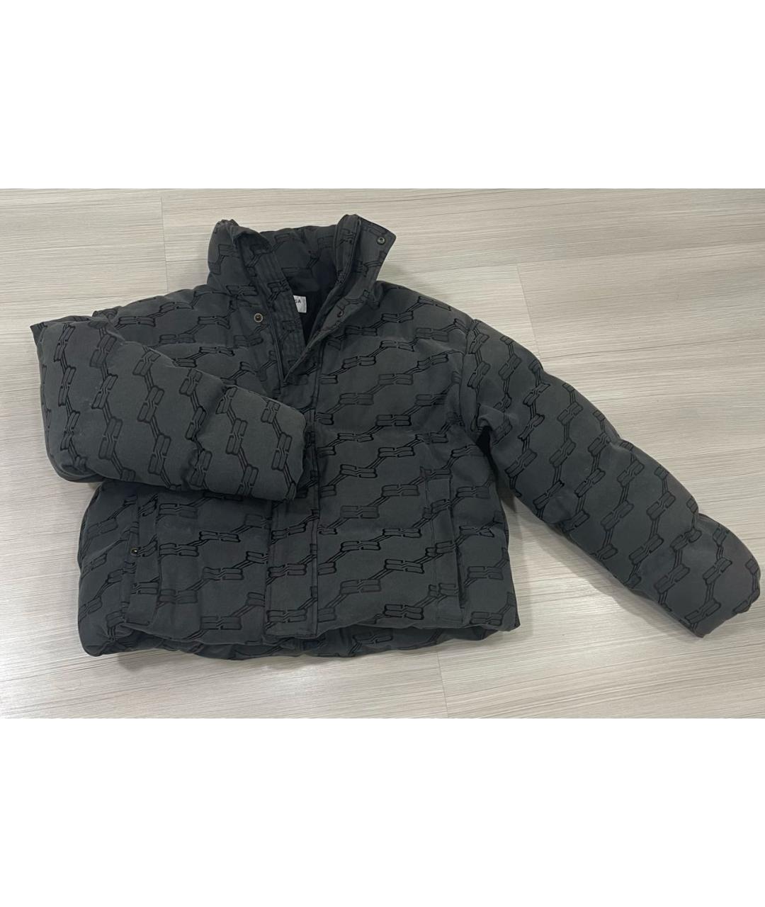 BALENCIAGA Серый полиэстеровый пуховик, фото 9