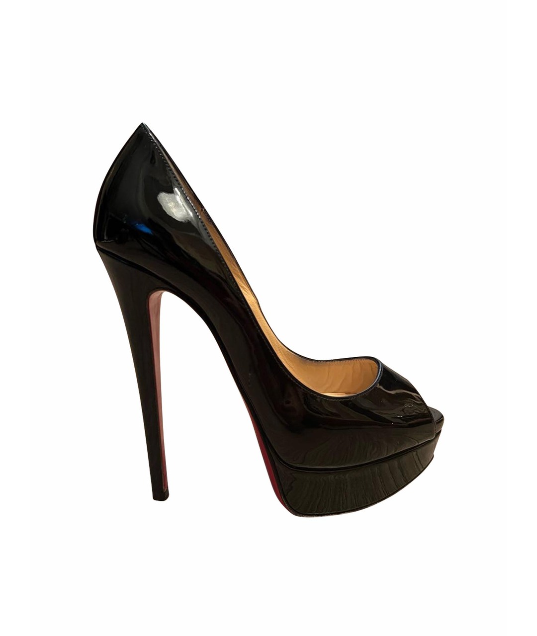 CHRISTIAN LOUBOUTIN Черные туфли из лакированной кожи, фото 1