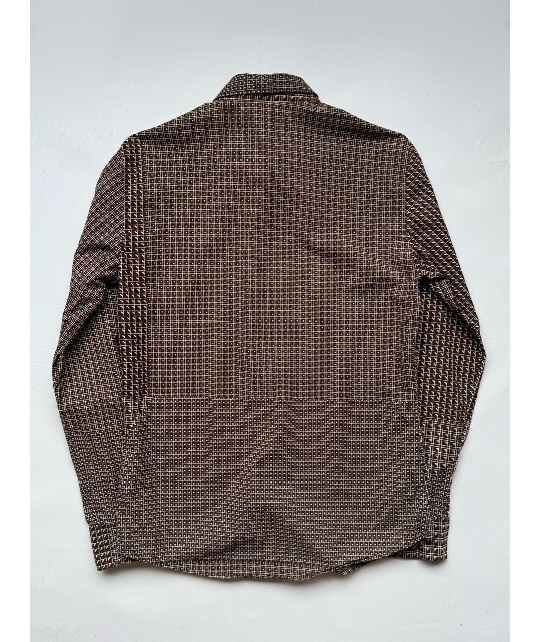 MAISON MARGIELA Коричневая хлопковая кэжуал рубашка, фото 6