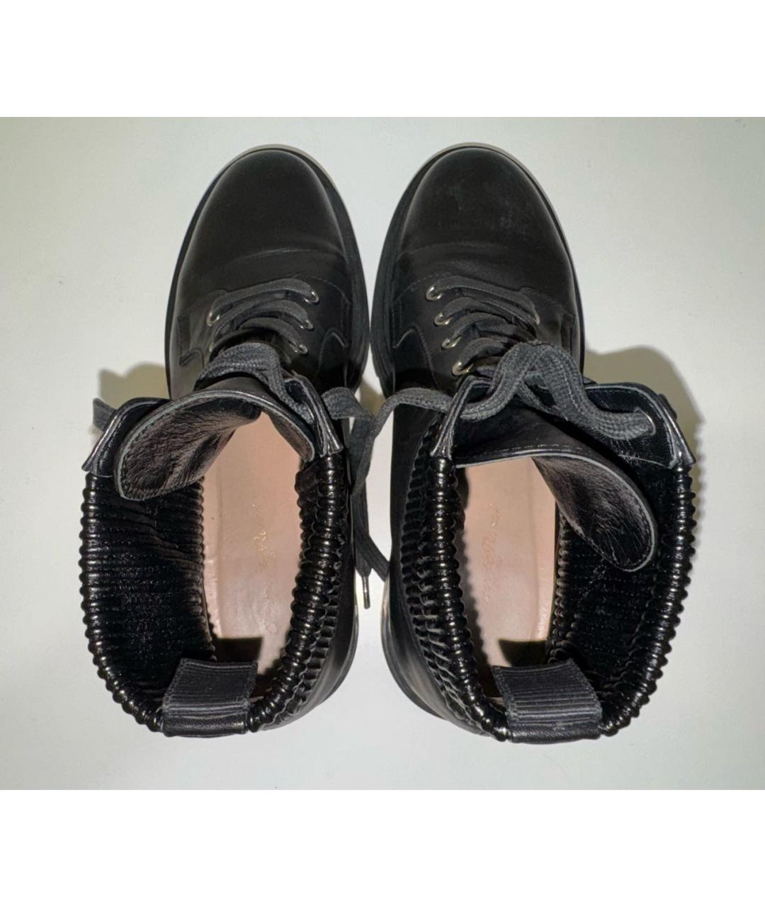 GIANVITO ROSSI Черные кожаные ботинки, фото 3