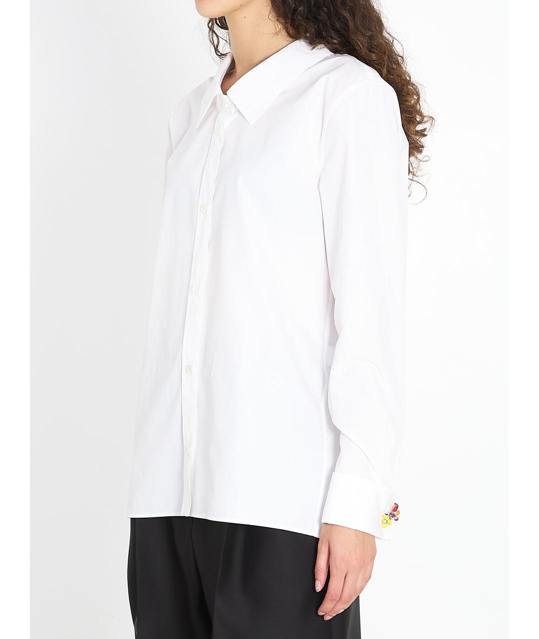 LOEWE Белая хлопковая рубашка, фото 3