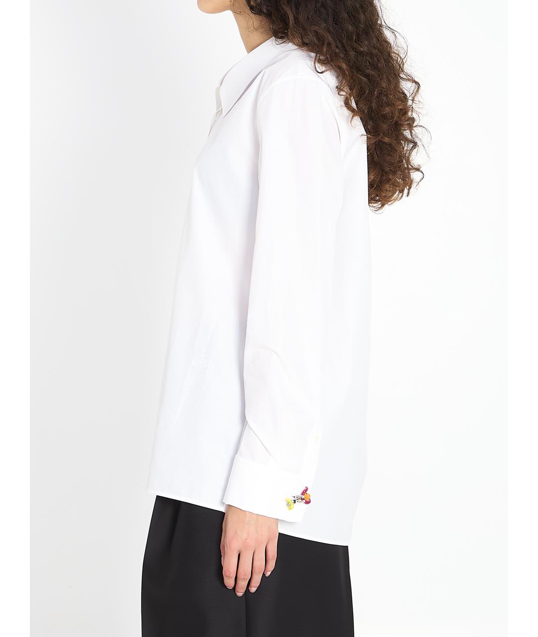 LOEWE Белая хлопковая рубашка, фото 4
