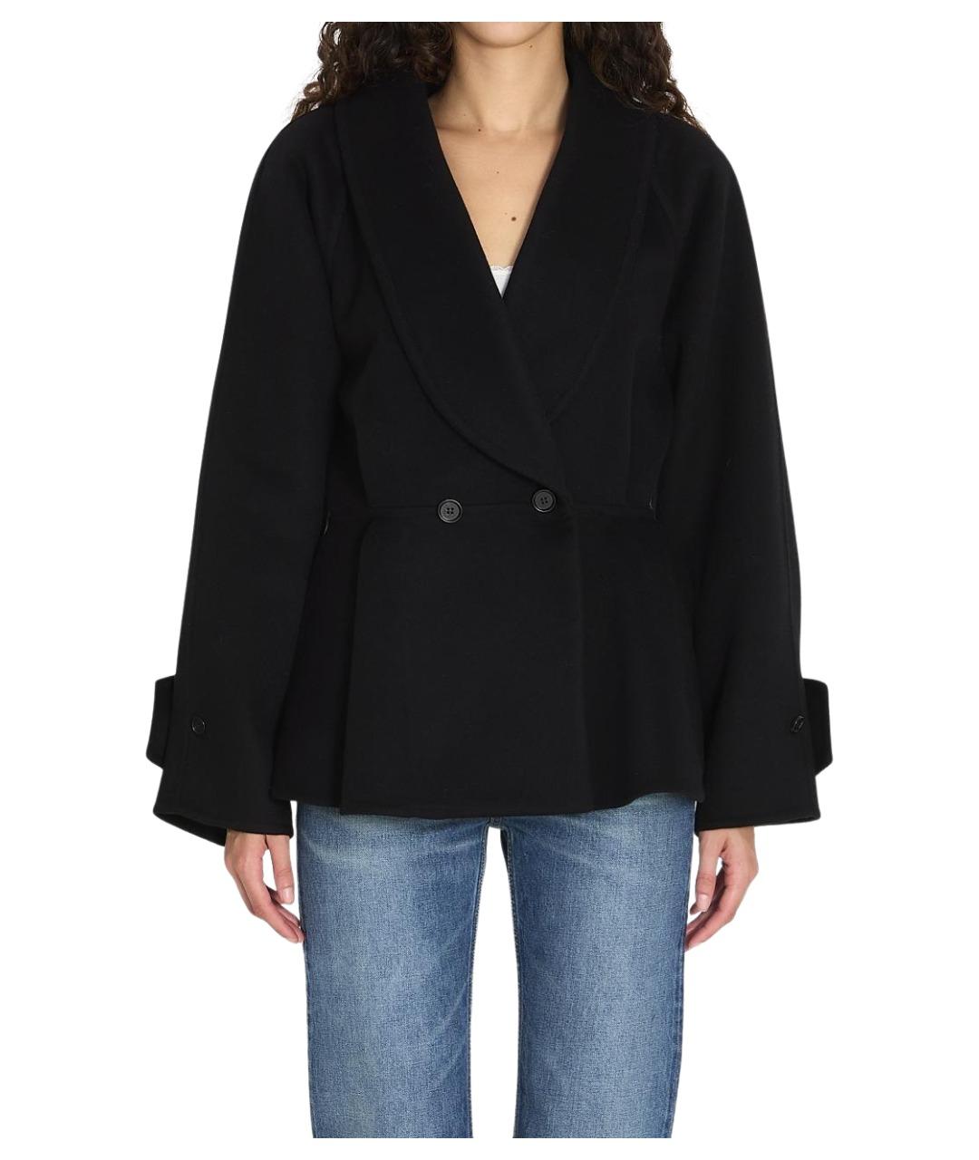 CHLOE Черное шерстяное пальто, фото 6