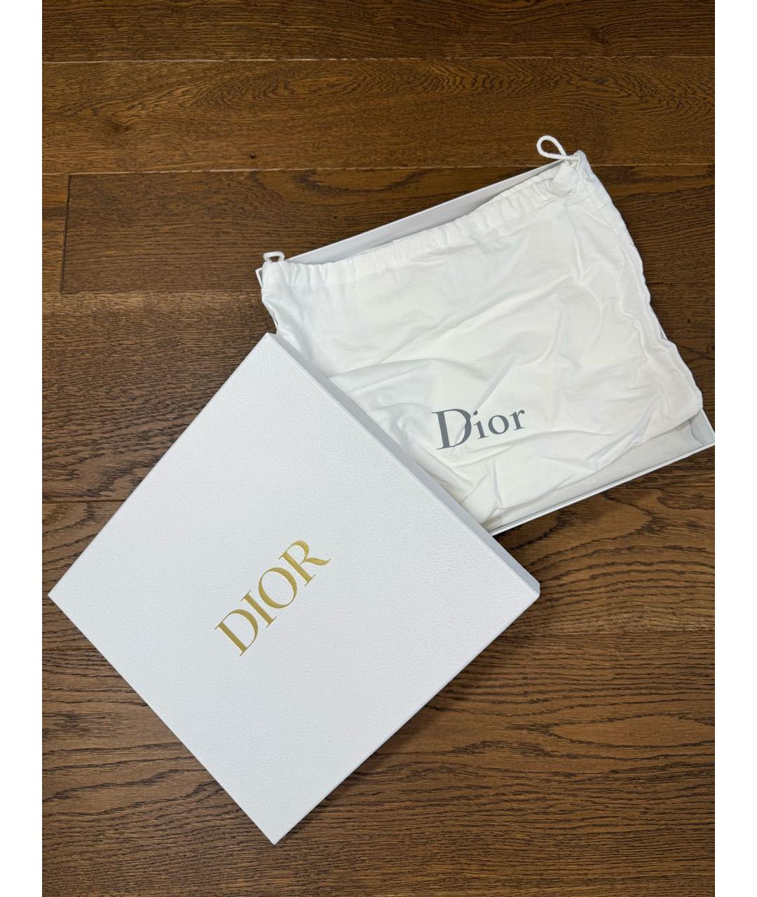 CHRISTIAN DIOR Темно-синяя кожаная сумка с короткими ручками, фото 8