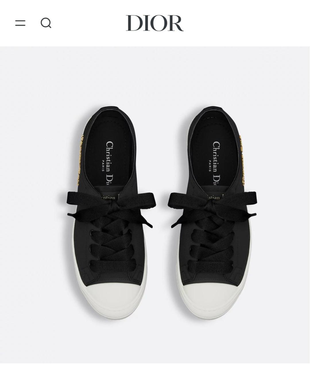 CHRISTIAN DIOR Черные кеды, фото 5