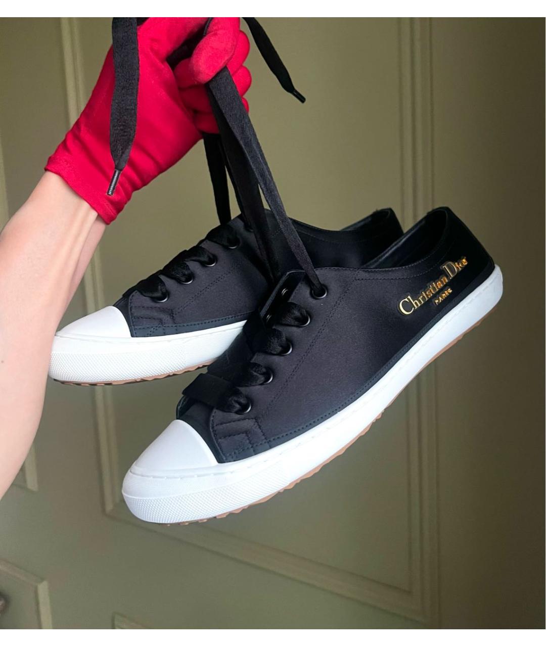 CHRISTIAN DIOR Черные кеды, фото 4