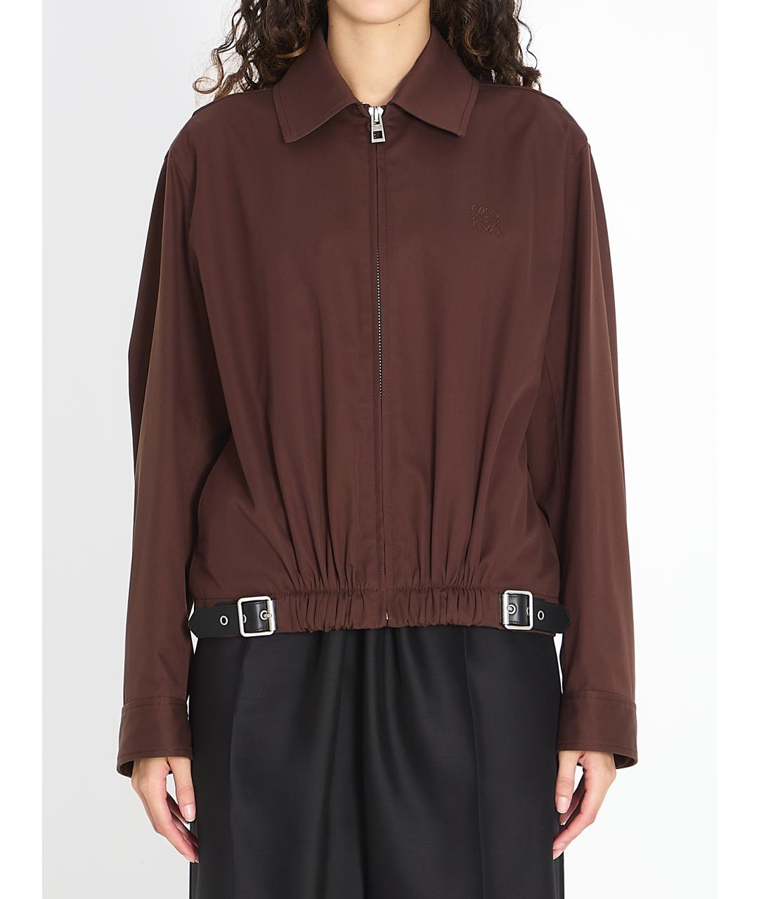LOEWE Коричневая хлопковая куртка, фото 2