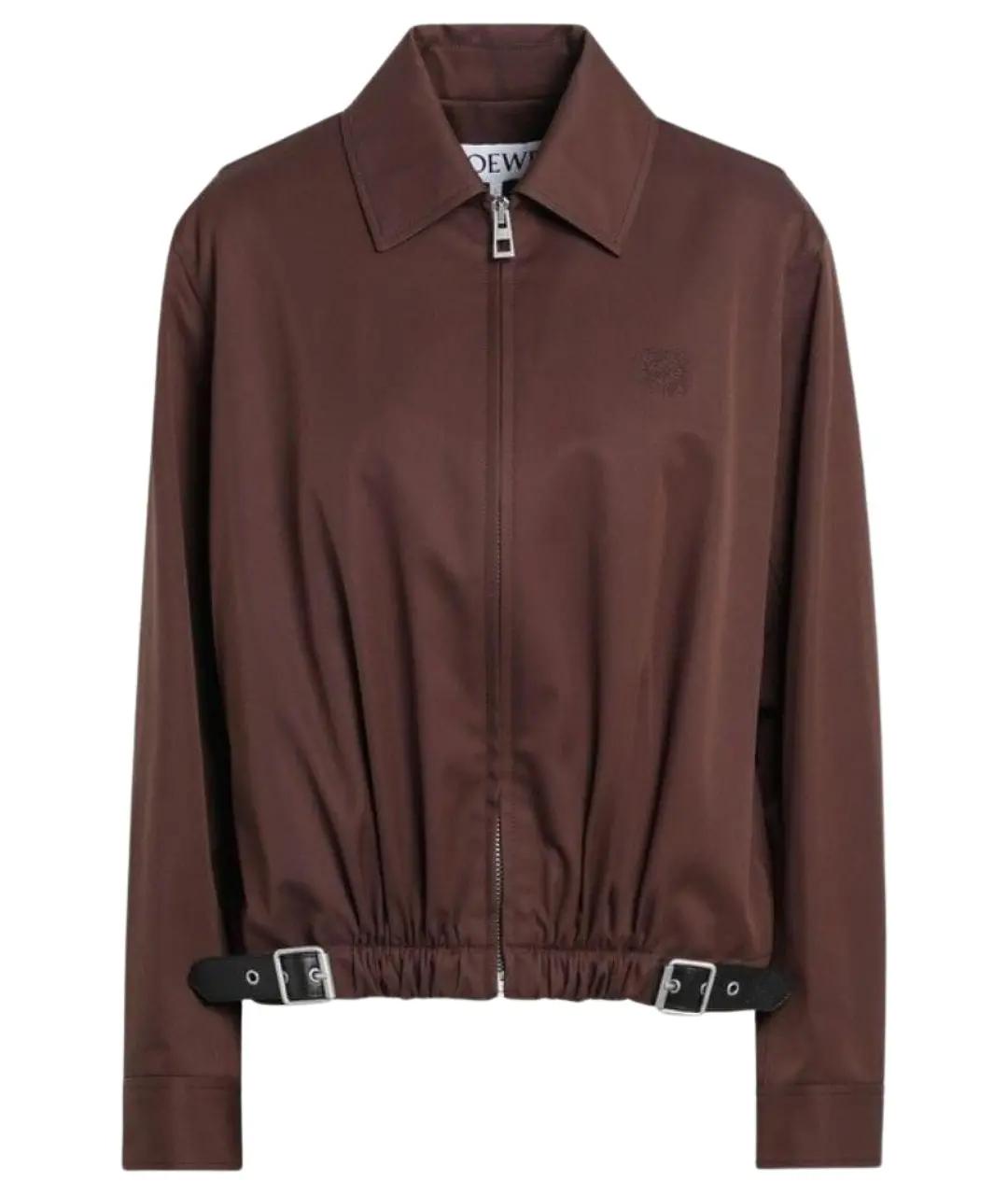 LOEWE Коричневая хлопковая куртка, фото 1