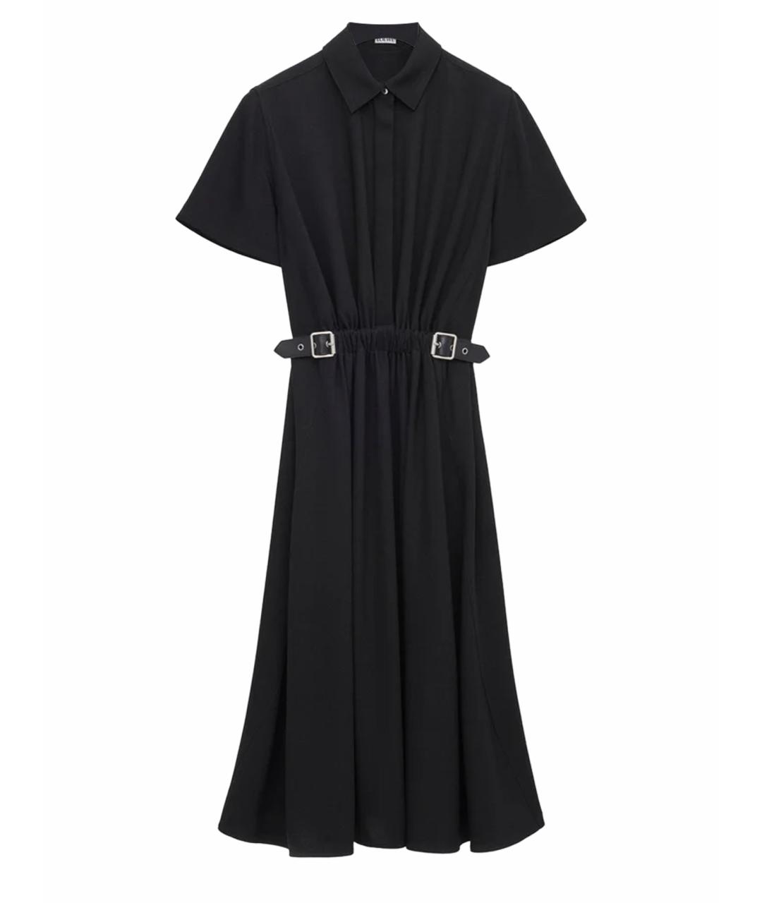 LOEWE Черное вискозное повседневное платье, фото 1