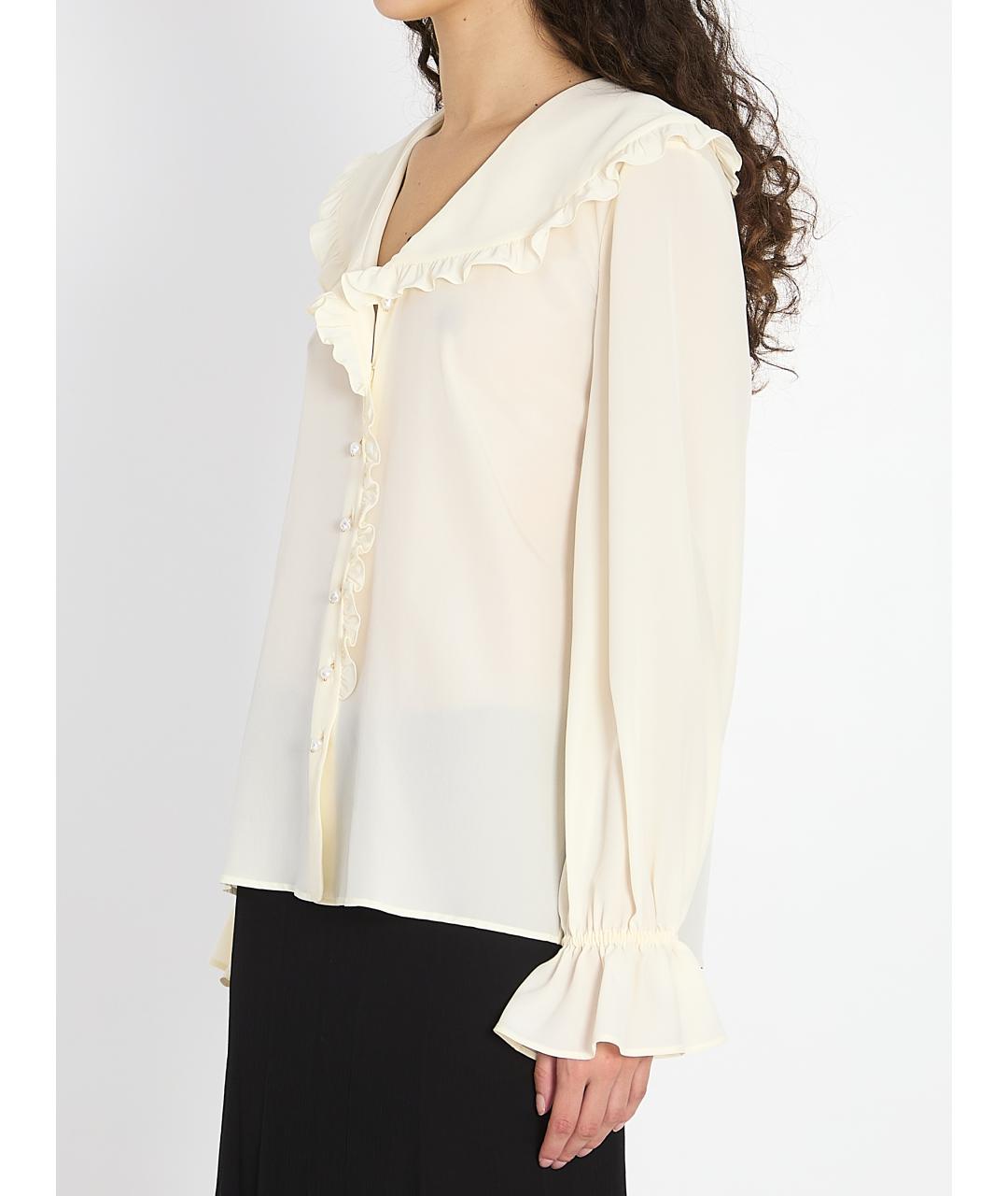 CHLOE Белая шелковая рубашка, фото 3