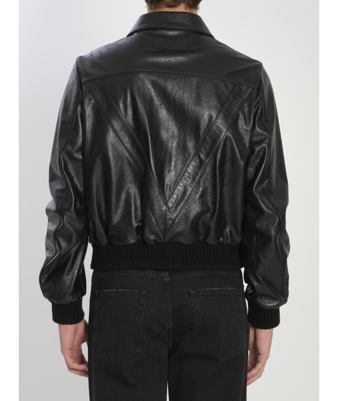 AMIRI Черная кожаная куртка, фото 5