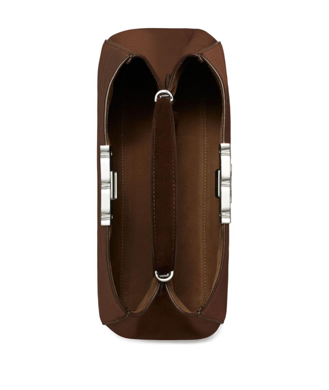 TORY BURCH Коричневая замшевая сумка тоут, фото 2