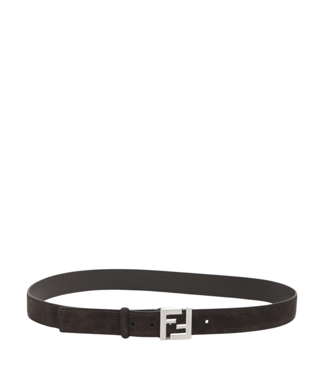 FENDI Коричневый замшевый ремень, фото 1