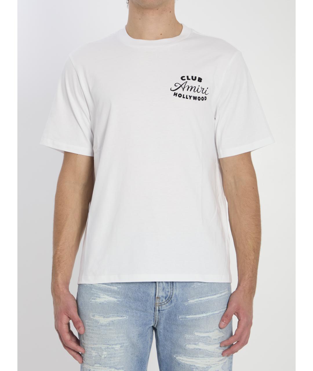 AMIRI Белая хлопковая футболка, фото 2