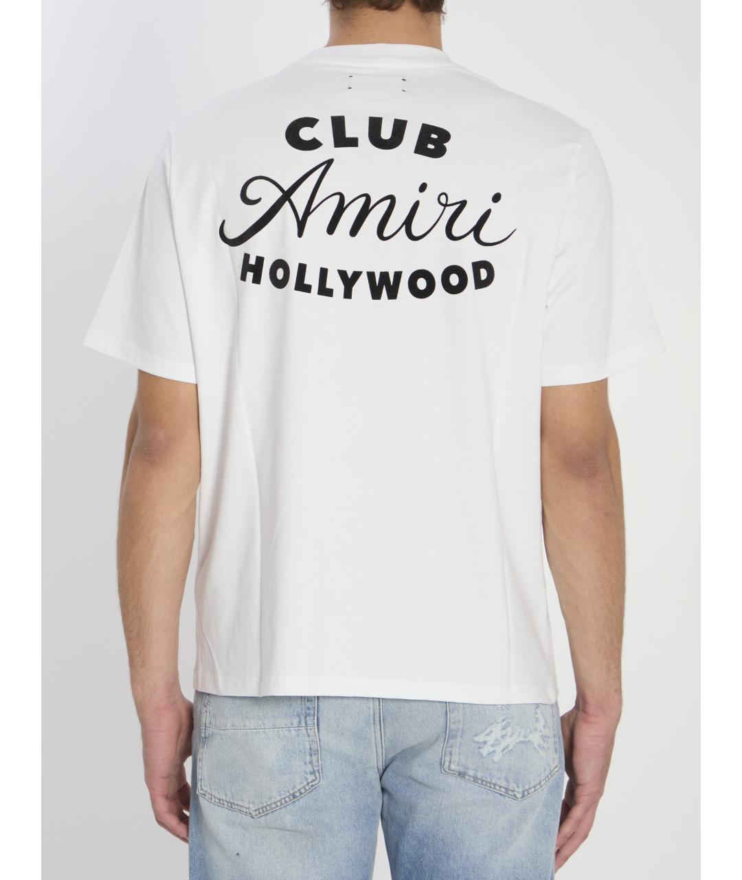 AMIRI Белая хлопковая футболка, фото 5