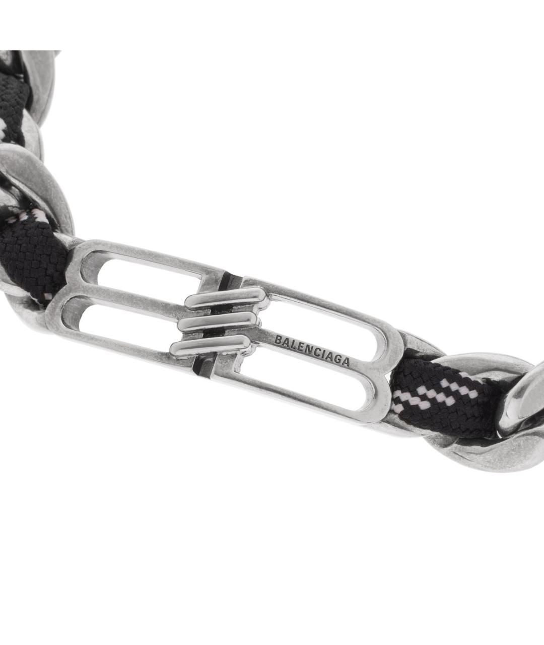 BALENCIAGA Серебрянный латунный браслет, фото 3