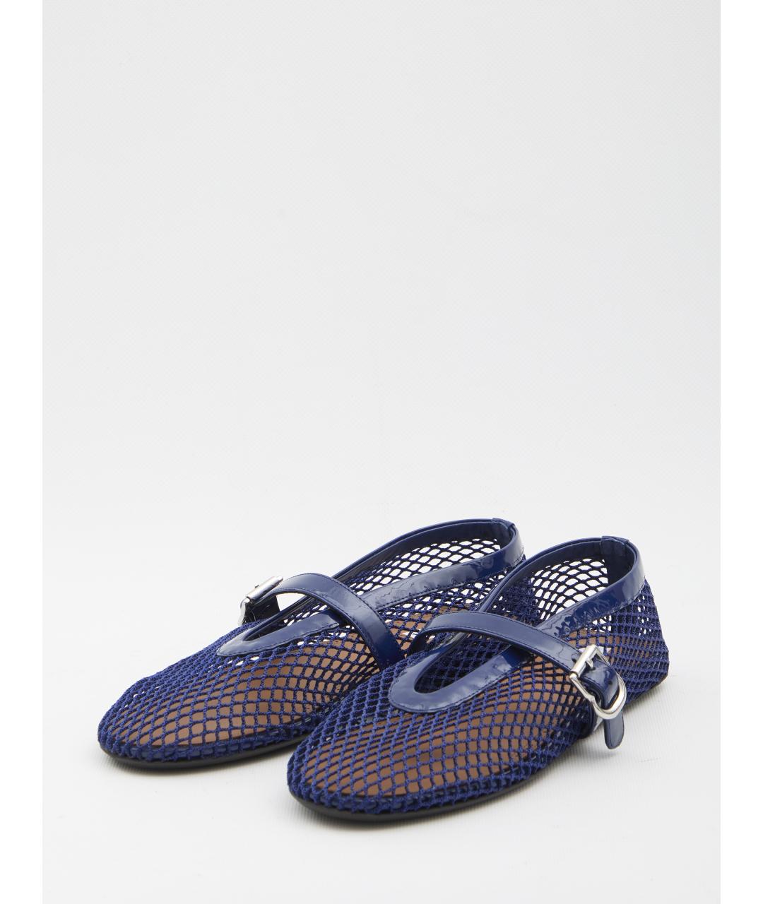 ALAIA Синие кожаные балетки, фото 2
