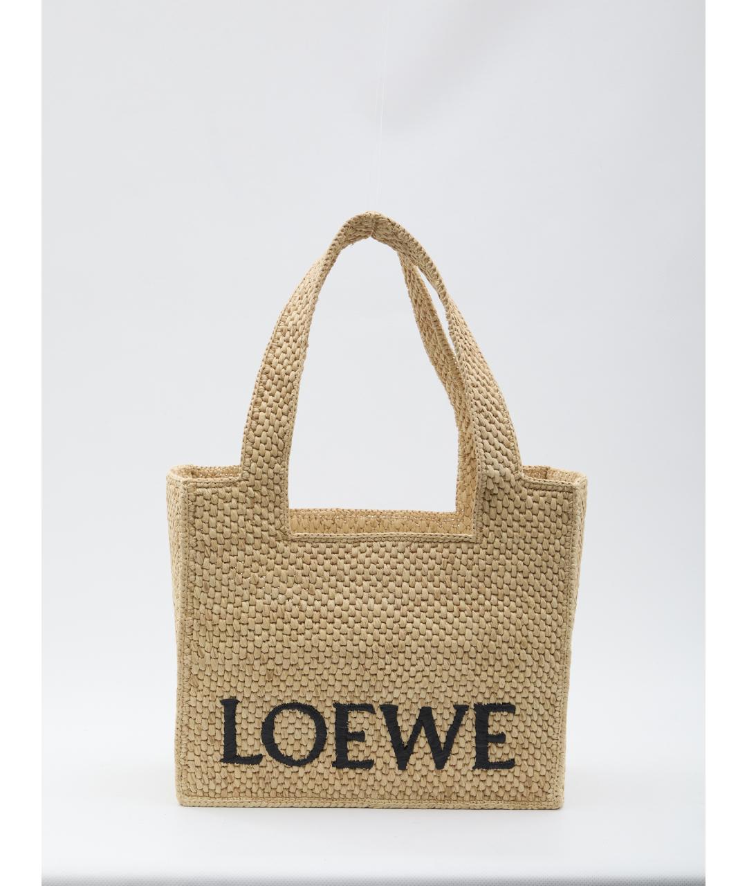 LOEWE Бежевая сумка тоут, фото 6
