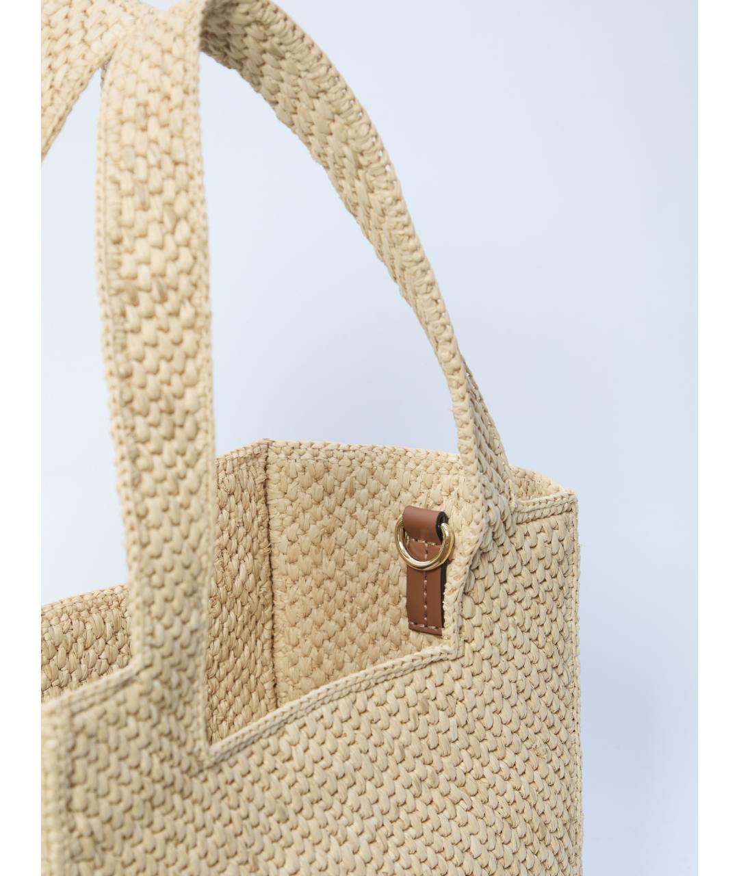 LOEWE Бежевая сумка тоут, фото 4