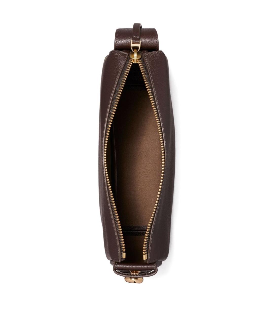 TORY BURCH Коричневая кожаная сумка через плечо, фото 3