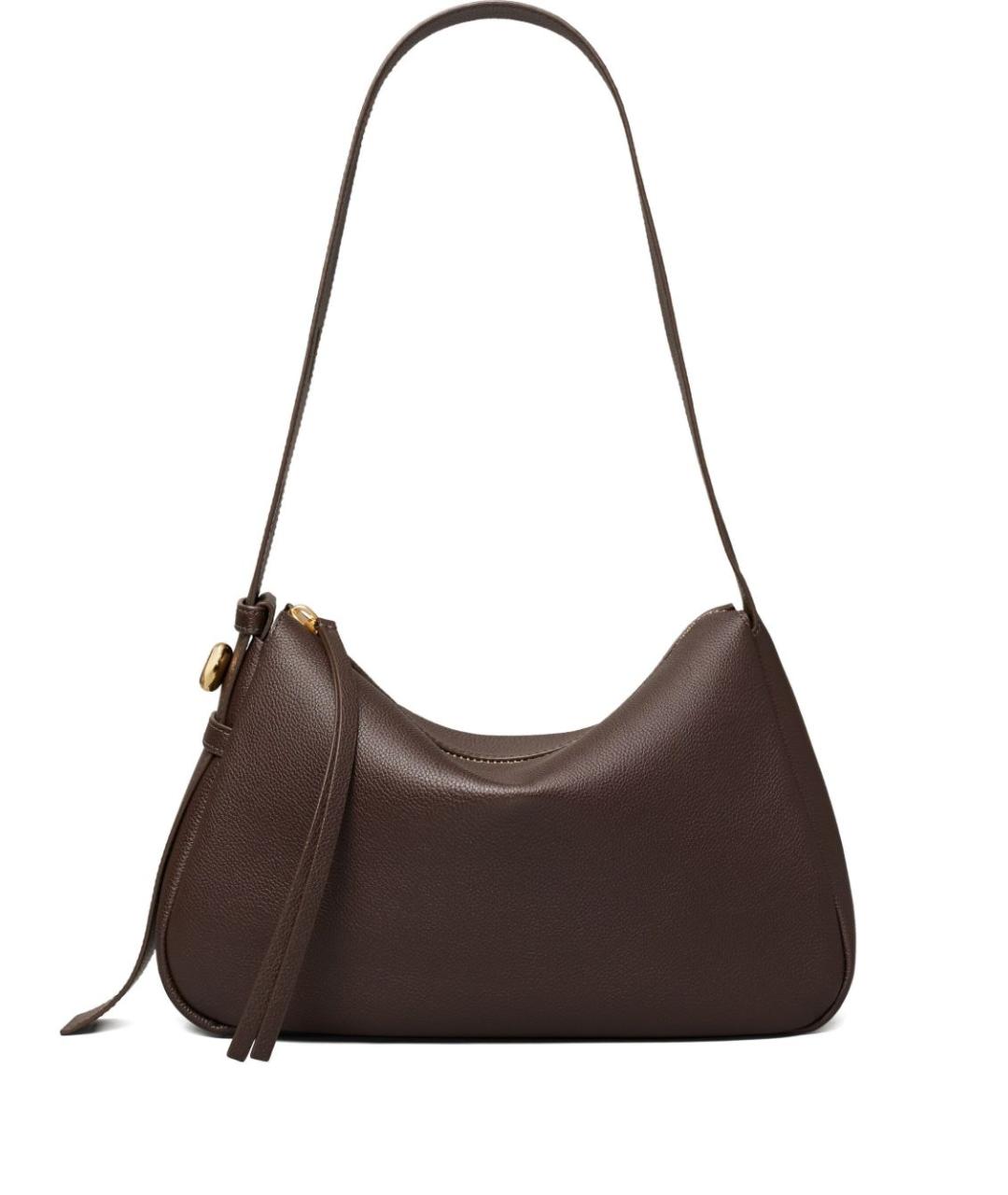 TORY BURCH Коричневая кожаная сумка через плечо, фото 1