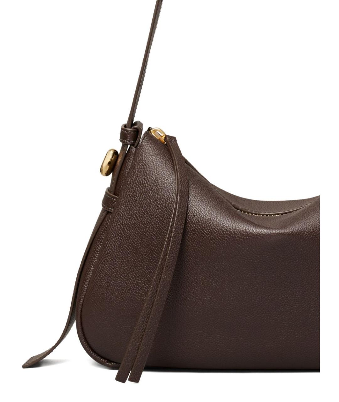 TORY BURCH Коричневая кожаная сумка через плечо, фото 4