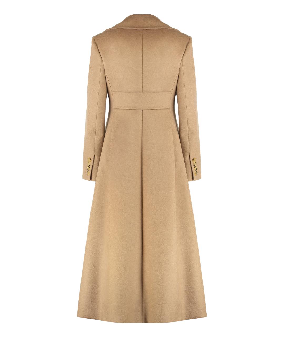 MAX MARA Бежевое вискозное пальто, фото 2