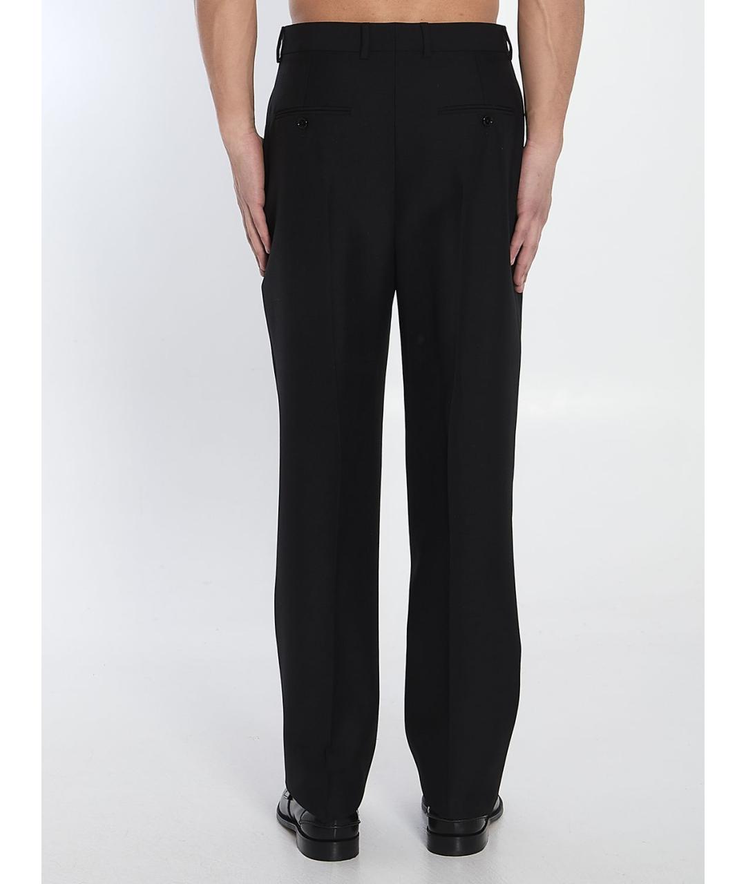 CELINE Черные шерстяные классические брюки, фото 4