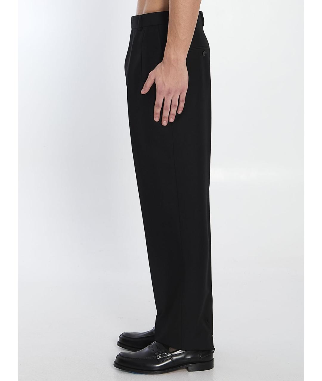 CELINE Черные шерстяные классические брюки, фото 3