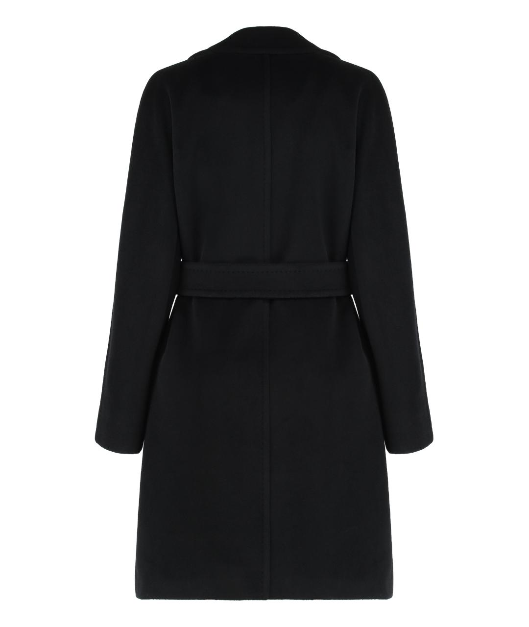 MAX MARA STUDIO Черное шерстяное пальто, фото 2