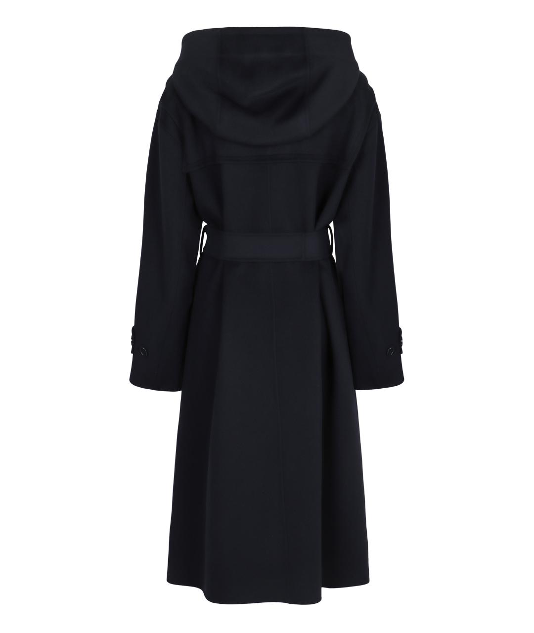 'S MAX MARA Черное шерстяное пальто, фото 2