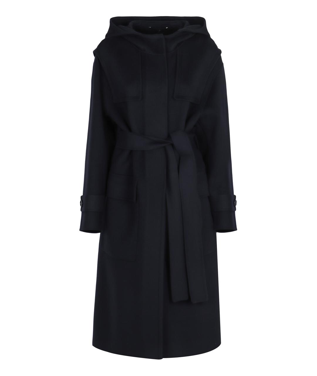 'S MAX MARA Черное шерстяное пальто, фото 1