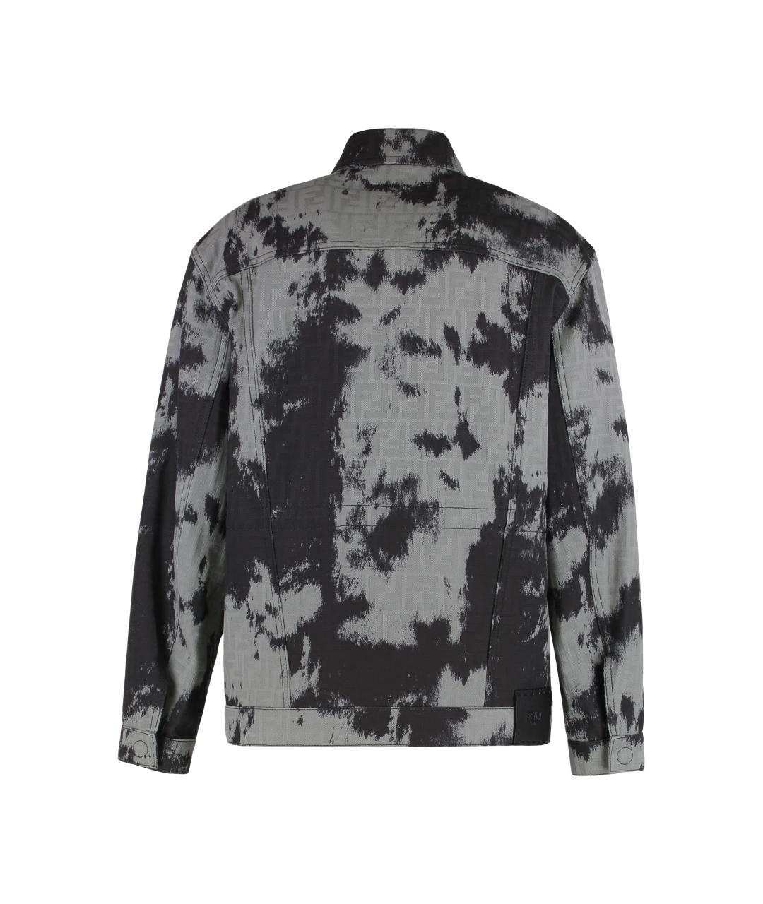 FENDI Серая хлопковая куртка, фото 2