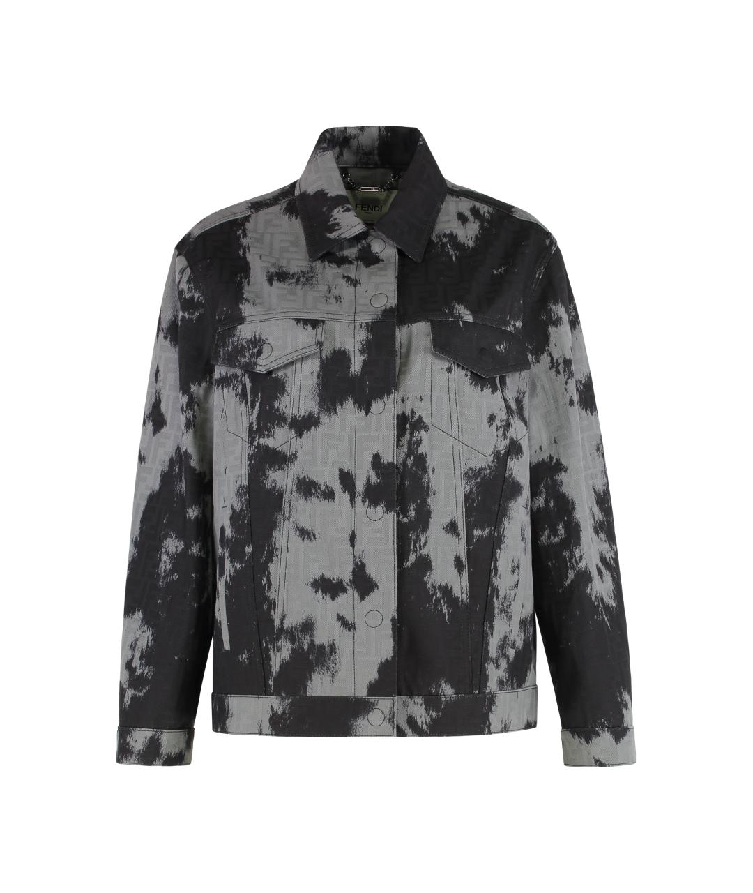 FENDI Серая хлопковая куртка, фото 1