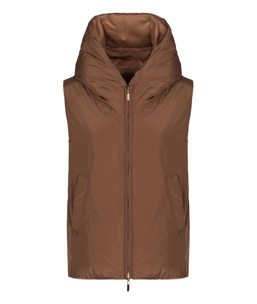 'S MAX MARA Бежевый полиэстеровый жилет, фото 3