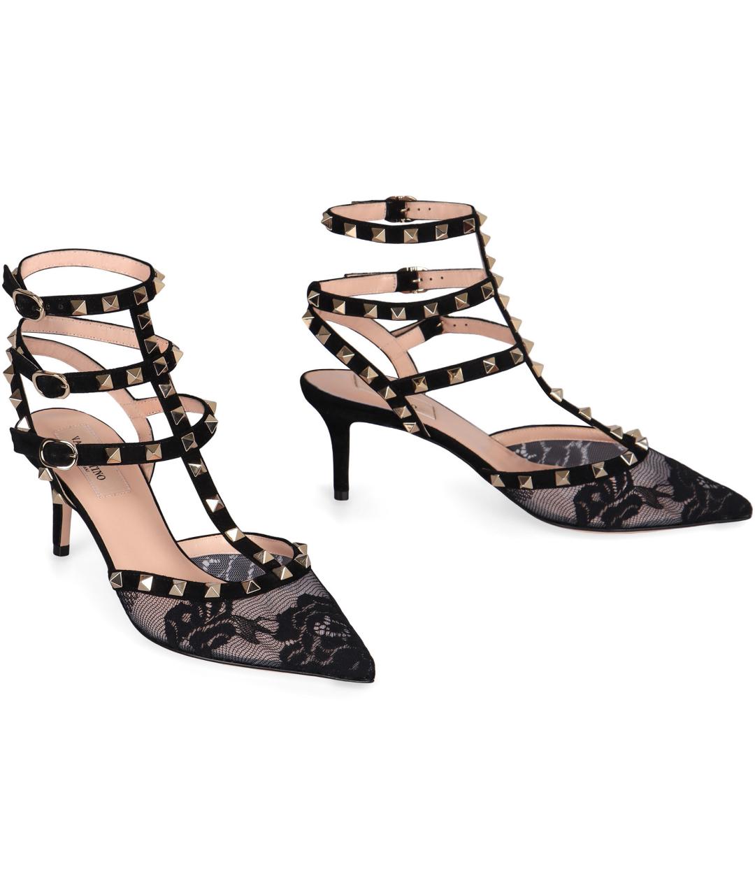 VALENTINO Черные синтетические туфли, фото 2