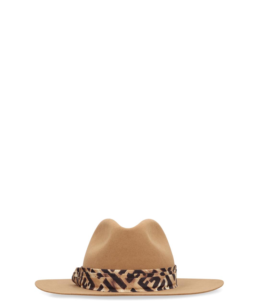 FENDI Бежевая шерстяная шляпа, фото 1