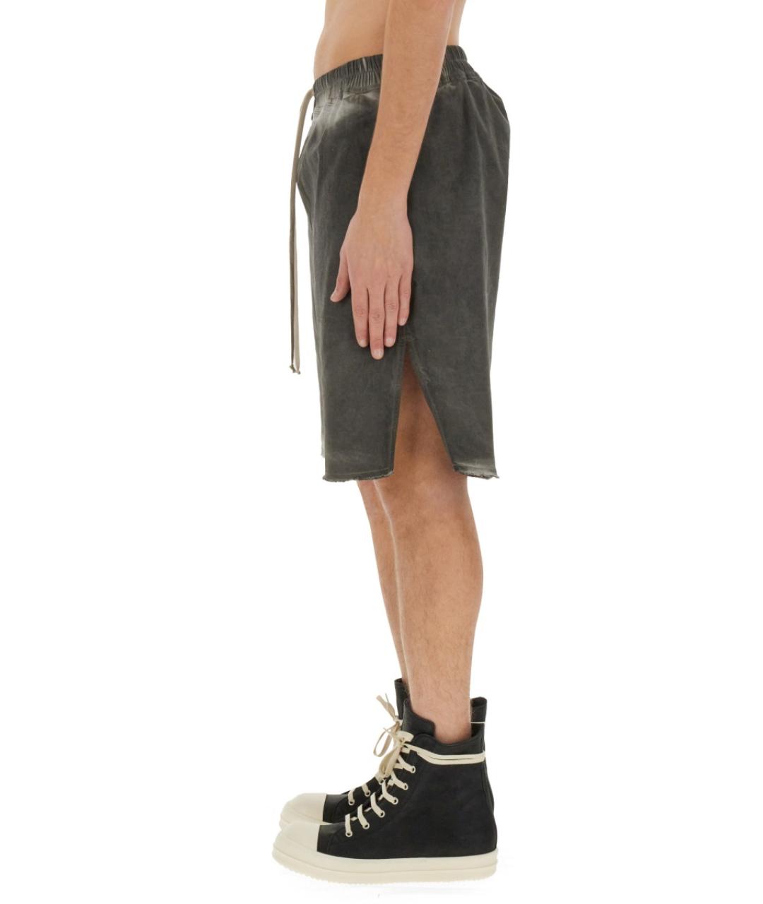 RICK OWENS Бежевые деним шорты, фото 4