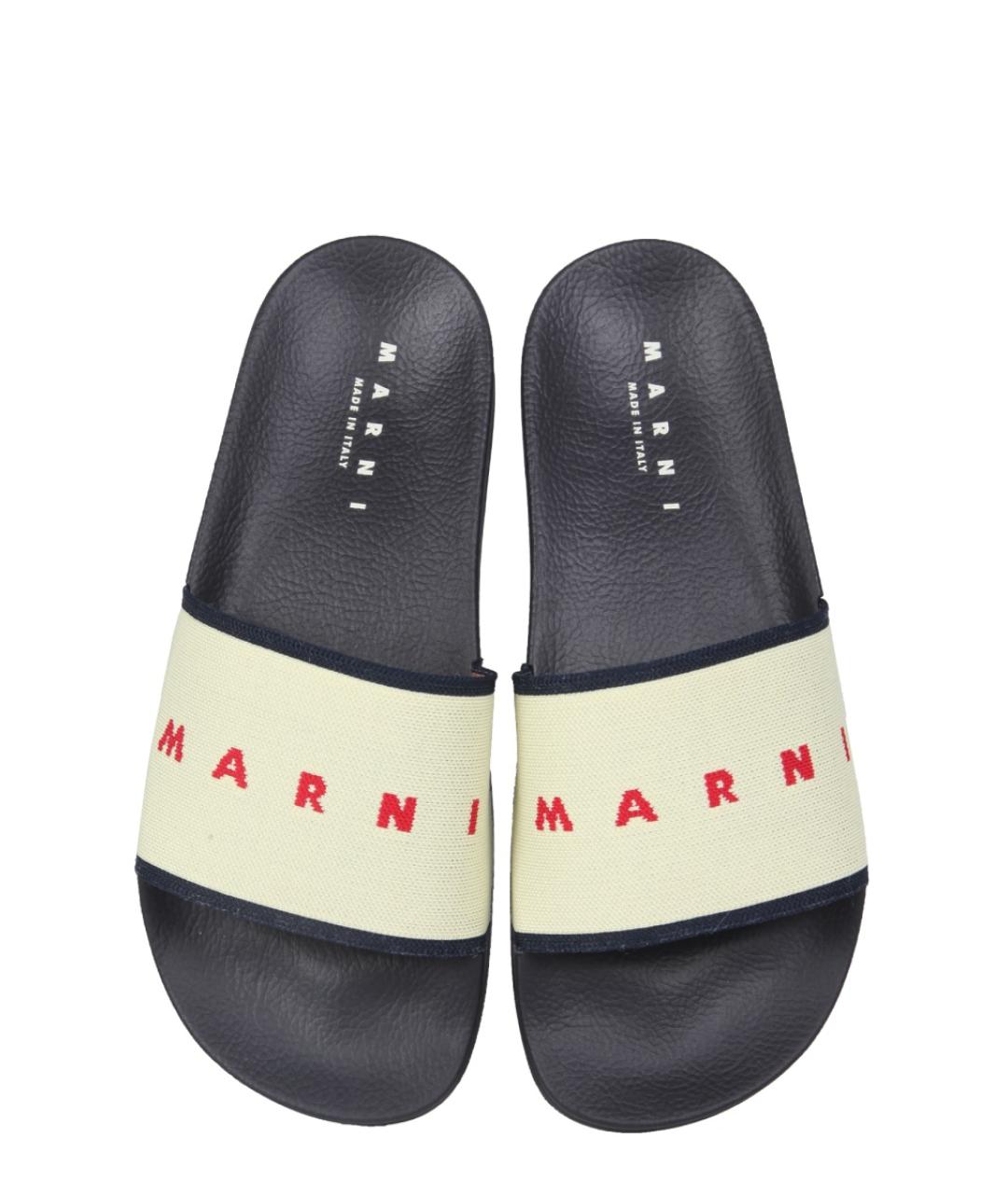 MARNI Мульти синтетические шлепанцы, фото 2
