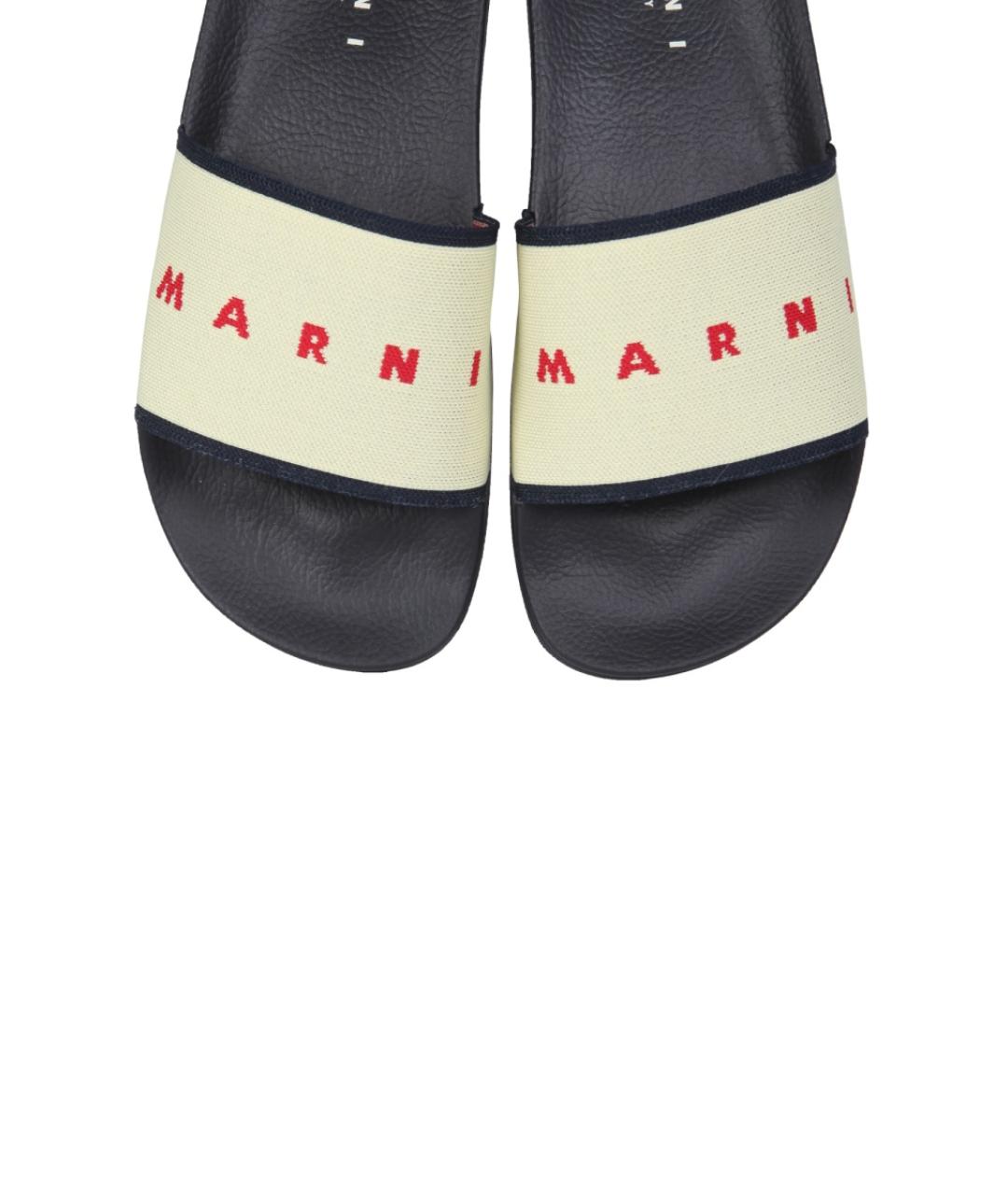 MARNI Мульти синтетические шлепанцы, фото 3