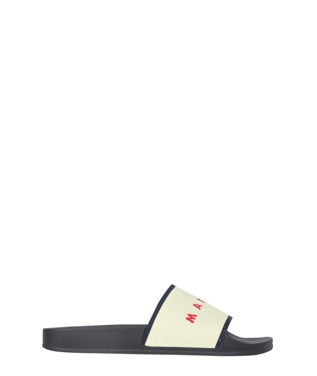 MARNI Мульти синтетические шлепанцы, фото 1