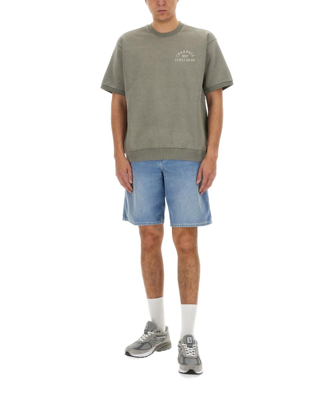 CARHARTT WIP Синие хлопковые шорты, фото 4