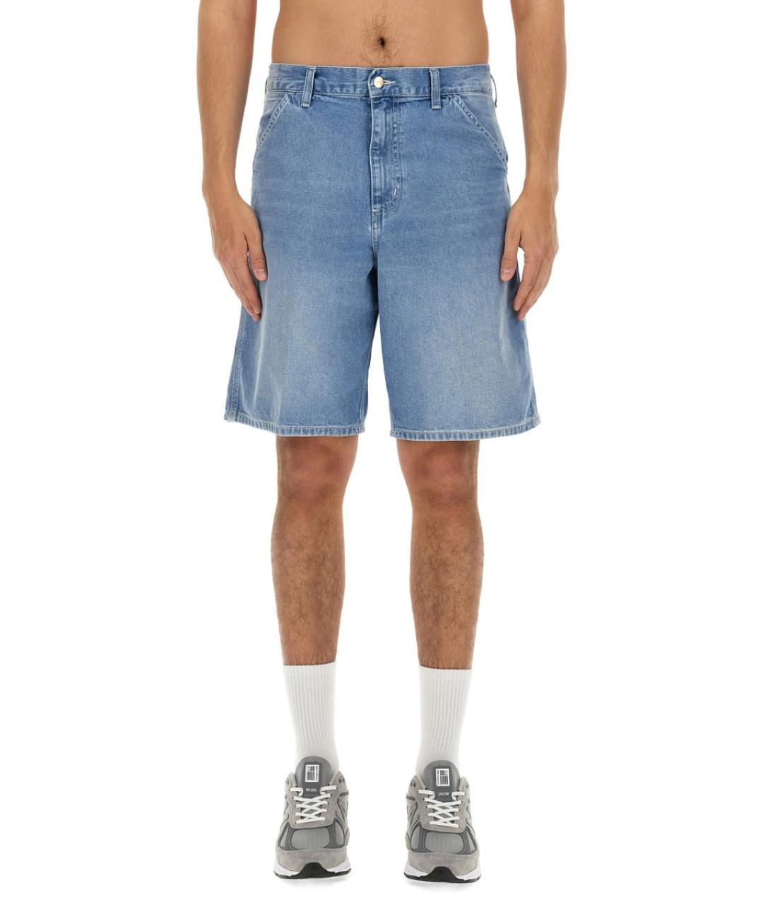 CARHARTT WIP Синие хлопковые шорты, фото 6